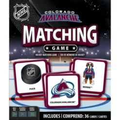 MasterPieces Officially Licensed NHL Colorado Avalanche Matching Game For Kids And Families