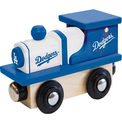 MasterPieces Officially Licensed MLB Los Angeles Dodgers Wooden Toy Train Engine For Kids 3 MasterPieces Officially Licensed MLB Los Angeles Dodgers Wooden Toy Train Engine For Kids
