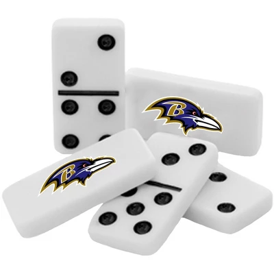 MasterPieces Officially Licensed NFL Baltimore Ravens 28 Piece Dominoes Game For Adults 4 MasterPieces Officially Licensed NFL Baltimore Ravens 28 Piece Dominoes Game For Adults - Image 2