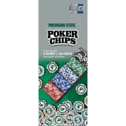 MasterPieces Casino 100 Piece Poker Chip Set - NCAA Michigan State Spartans -Games and Puzzles Shop GUEST 71dc46e3 3293 4b54 98db b64bb03829ca