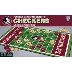 MasterPieces Officially Licensed NCAA Florida State Seminoles Checkers Board Game For Families And Kids Ages 6 And Up
