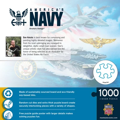MasterPieces 1000 Piece Jigsaw Puzzle For Adults - U.S Navy - 19.25"x26.75" 5 MasterPieces 1000 Piece Jigsaw Puzzle For Adults - U.S Navy - 19.25"x26.75" - Image 3