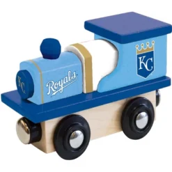 MasterPieces Officially Licensed MLB Kansas City Royals Wooden Toy Train Engine For Kids
