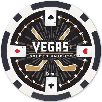 MasterPieces Casino 100 Piece Poker Chip Set - NHL Las Vegas Golden Knights 5 MasterPieces Casino 100 Piece Poker Chip Set - NHL Las Vegas Golden Knights - Image 3