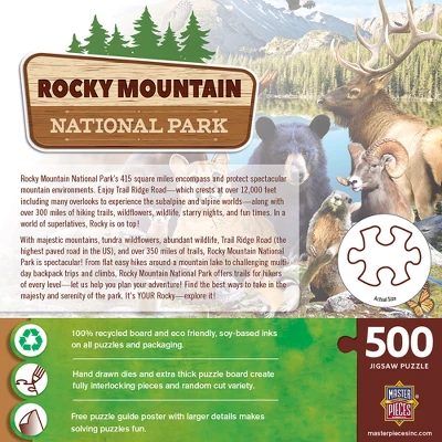 MasterPieces 500 Pieces Puzzle - Rocky Mountain National Park - 15"x21" 5 MasterPieces 500 Pieces Puzzle - Rocky Mountain National Park - 15"x21" - Image 3