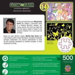 MasterPieces Inc Metamorphosis 500 Piece Hidden Images Glow In The Dark Jigsaw Puzzle