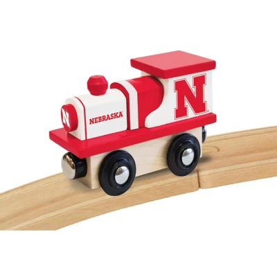 MasterPieces Officially Licensed NCAA Nebraska Cornhuskers Wooden Toy Train Engine For Kids 4 MasterPieces Officially Licensed NCAA Nebraska Cornhuskers Wooden Toy Train Engine For Kids - Image 2