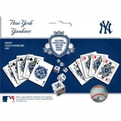 MasterPieces Officially Licensed MLB New York Yankees 2-Pack Playing Cards & Dice Set For Adults 8 MasterPieces Officially Licensed MLB New York Yankees 2-Pack Playing Cards & Dice Set For Adults -Games and Puzzles Shop GUEST 783d84ac 8f13 4e13 a184 495250475bac