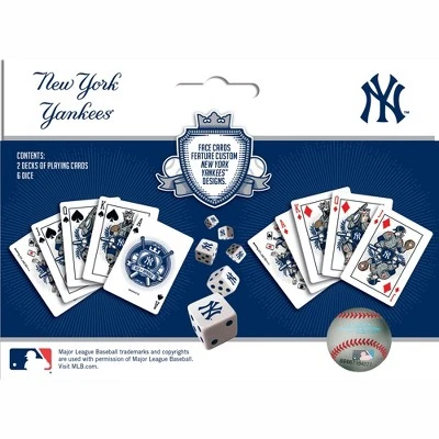 MasterPieces Officially Licensed MLB New York Yankees 2-Pack Playing Cards & Dice Set For Adults 5 MasterPieces Officially Licensed MLB New York Yankees 2-Pack Playing Cards & Dice Set For Adults - Image 3