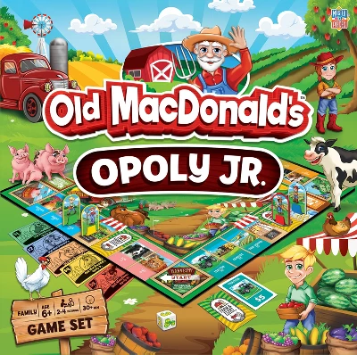 MasterPieces Kids & Family Board Games - Old MacDonald's Farm Opoly Jr. 3 MasterPieces Kids & Family Board Games - Old MacDonald's Farm Opoly Jr.