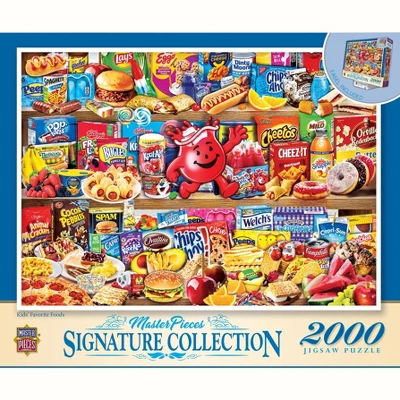 MasterPieces 2000 Piece Jigsaw Puzzle - Kids' Favorite Foods - 39"x27" 3 MasterPieces 2000 Piece Jigsaw Puzzle - Kids' Favorite Foods - 39"x27"