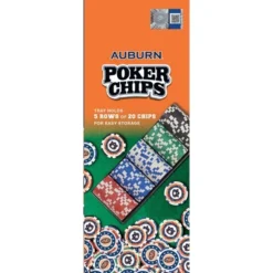 MasterPieces Casino Style 100 Piece Poker Chip Set - NCAA Auburn Tigers -Games and Puzzles Shop GUEST 79f00646 efca 46f2 9c40 b9b75680ed1d