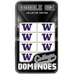 MasterPieces Officially Licensed NCAA Washington Huskies 28 Piece Dominoes Game For Adults