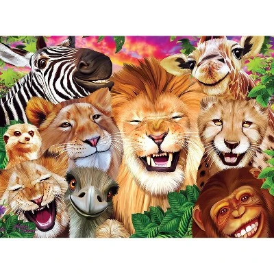 MasterPieces Inc Selfies Safari Sillies 200 Piece Jigsaw Puzzle 4 MasterPieces Inc Selfies Safari Sillies 200 Piece Jigsaw Puzzle - Image 2