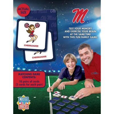 MasterPieces Officially Licensed NCAA Ole Miss Rebels Matching Game For Kids And Families 5 MasterPieces Officially Licensed NCAA Ole Miss Rebels Matching Game For Kids And Families - Image 3