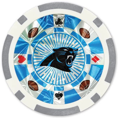 MasterPieces Casino Style 20 Piece 11.5 Gram Poker Chip Set NFL Carolina Panthers Gold Edition 3 MasterPieces Casino Style 20 Piece 11.5 Gram Poker Chip Set NFL Carolina Panthers Gold Edition