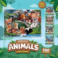 MasterPieces 100 Piece Jigsaw Puzzle For Kids - Forest Friends - 11.5"x15" -Games and Puzzles Shop GUEST 7d54c537 4b6a 4913 a00f 94c3223e1a9b