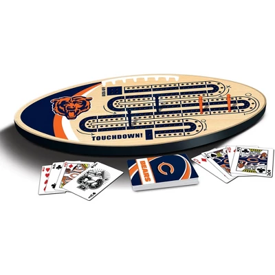 MasterPieces Officially Licensed NFL Chicago Bears Wooden Cribbage Game For Adults 4 MasterPieces Officially Licensed NFL Chicago Bears Wooden Cribbage Game For Adults - Image 2