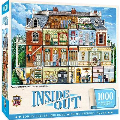 MasterPieces Inc Inside Out Walden Manor House 1000 Piece Jigsaw Puzzle 3 MasterPieces Inc Inside Out Walden Manor House 1000 Piece Jigsaw Puzzle