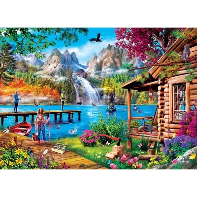 MasterPieces 1000 Piece Jigsaw Puzzle - Fishing With Pappy - 19.25"x26.75" 4 MasterPieces 1000 Piece Jigsaw Puzzle - Fishing With Pappy - 19.25"x26.75" - Image 2