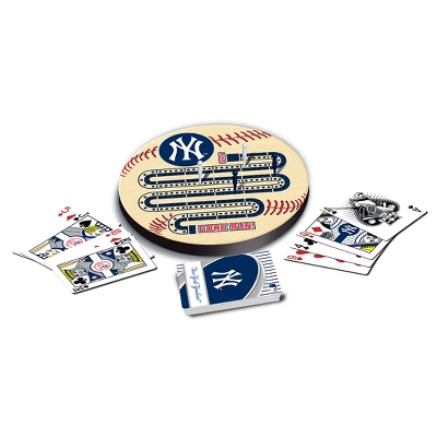 MasterPieces Officially Licensed MLB New York Yankees Wooden Cribbage Game For Adults 4 MasterPieces Officially Licensed MLB New York Yankees Wooden Cribbage Game For Adults - Image 2