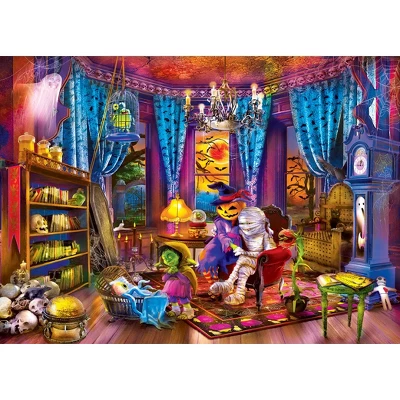 MasterPieces 1000 Piece Jigsaw Puzzle - Halloween Surprise - 19.25"x26.75" 4 MasterPieces 1000 Piece Jigsaw Puzzle - Halloween Surprise - 19.25"x26.75" - Image 2
