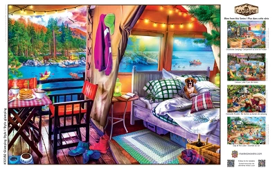 MasterPieces 300 Piece EZ Grip Jigsaw Puzzle - Glamping Style - 18"x24" 6 MasterPieces 300 Piece EZ Grip Jigsaw Puzzle - Glamping Style - 18"x24" - Image 4