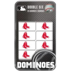 MasterPieces Officially Licensed MLB Boston Red Sox 28 Piece Dominoes Game For Adults