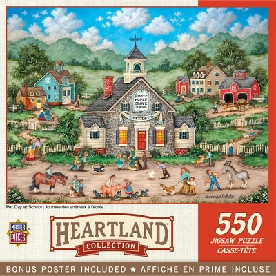 MasterPieces 550 Piece Jigsaw Puzzle - Pet Day At School - 18"x24" 3 MasterPieces 550 Piece Jigsaw Puzzle - Pet Day At School - 18"x24"