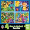 MasterPieces Kids Jigsaw Puzzle Set - Blue Glow 4-Pack 100 Pieces -Games and Puzzles Shop GUEST 85ddb422 8c45 4a28 b8ca 411974bc6612