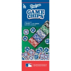 MasterPieces Casino 100 Piece Poker Chip Set - MLB Los Angeles Dodgers -Games and Puzzles Shop GUEST 85f72f3d 7dc4 4ba3 8737 a5442c6eb065