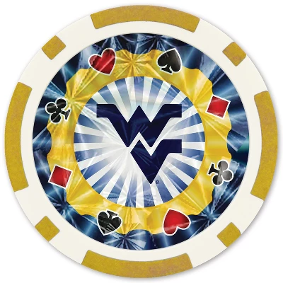 MasterPieces Casino Style 20 Piece 11.5 Gram Poker Chip Set NCAA West Virginia Mountaineers Gold Edition 3 MasterPieces Casino Style 20 Piece 11.5 Gram Poker Chip Set NCAA West Virginia Mountaineers Gold Edition