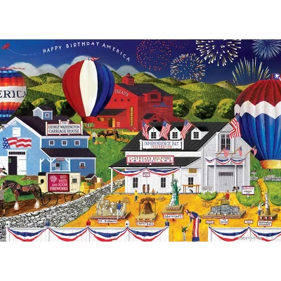 MasterPieces 500 Piece EZ Grip Jigsaw Puzzle - 4th Of July - 19.25"x26.75" 4 MasterPieces 500 Piece EZ Grip Jigsaw Puzzle - 4th Of July - 19.25"x26.75" - Image 2