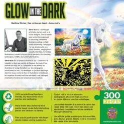 MasterPieces Inc Bedtime Stories Unicorns 300 Piece Large EZ Grip Glow In The Dark Jigsaw Puzzle