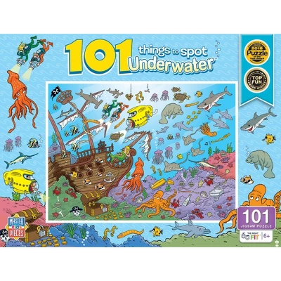 MasterPieces 100 Piece Kids Jigsaw Puzzle - 101 Things To Spot Underwater 3 MasterPieces 100 Piece Kids Jigsaw Puzzle - 101 Things To Spot Underwater