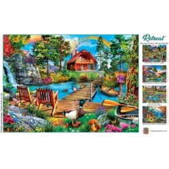 MasterPieces 1000 Piece Jigsaw Puzzle - Island Cottage - 19.25"x26.75" -Games and Puzzles Shop GUEST 8e7953df e753 4bbc b65e 1def84285be1