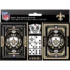 MasterPieces Officially Licensed NFL New Orleans Saints 2-Pack Playing Cards & Dice Set For Adults -Games and Puzzles Shop GUEST 8e9809ae c091 49e7 b924 6b20bd75c640