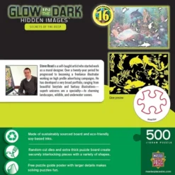 MasterPieces 500 Piece Glow In The Dark Puzzle - Secrets Of The Deep -Games and Puzzles Shop GUEST 8eee331d c578 492e b093 908367c439c0