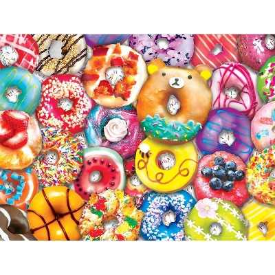 MasterPieces Inc Donut Resist 300 Piece Large EZ Grip Jigsaw Puzzle 4 MasterPieces Inc Donut Resist 300 Piece Large EZ Grip Jigsaw Puzzle - Image 2