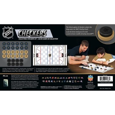 MasterPieces Officially Licensed NHL Las Vegas Golden Knights Checkers Board Game For Families And Kids Ages 6 And Up 5 MasterPieces Officially Licensed NHL Las Vegas Golden Knights Checkers Board Game For Families And Kids Ages 6 And Up - Image 3