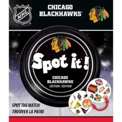 MasterPieces Officially Licensed NHL Chicago Blackhawks Spot It Game For Kids And Adults