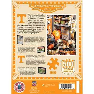 MasterPieces 500 Piece Puzzle - Tennessee Volunteers Locker Room - 15"x21" 5 MasterPieces 500 Piece Puzzle - Tennessee Volunteers Locker Room - 15"x21" - Image 3