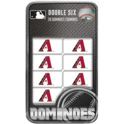 MasterPieces Officially Licensed MLB Arizona Diamondbacks 28 Piece Dominoes Game For Adults