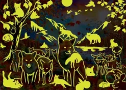 MasterPieces 500 Piece Glow In The Dark Puzzle - Fox And Friends - 15"x21" -Games and Puzzles Shop GUEST 93239e80 2580 4912 9cf7 d95c11d616c8