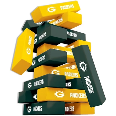 MasterPieces Real Wood Block Tumble Towers - NFL Green Bay Packers 4 MasterPieces Real Wood Block Tumble Towers - NFL Green Bay Packers - Image 2