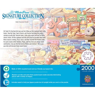 MasterPieces 2000 Piece Jigsaw Puzzle - Kids' Favorite Foods - 39"x27" 5 MasterPieces 2000 Piece Jigsaw Puzzle - Kids' Favorite Foods - 39"x27" - Image 3