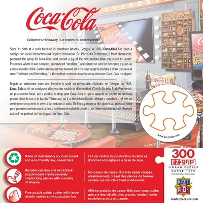 MasterPieces 300 Piece EZ Grip Puzzle - Coke Collector's Hideaway - 18"x24" 5 MasterPieces 300 Piece EZ Grip Puzzle - Coke Collector's Hideaway - 18"x24" - Image 3
