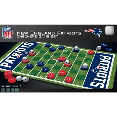 MasterPieces Officially Licensed NFL New England Patriots Checkers Board Game For Families And Kids Ages 6 And Up 3 MasterPieces Officially Licensed NFL New England Patriots Checkers Board Game For Families And Kids Ages 6 And Up