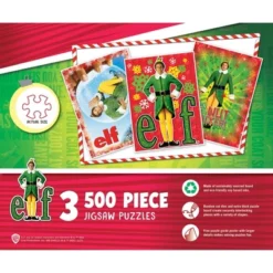 MasterPieces Puzzle Bundle - Elf 3-Pack 500 Piece Jigsaw Puzzles -Games and Puzzles Shop GUEST 9734a9c0 0db5 4628 9197 4112ea8b4868