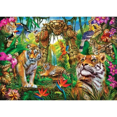 MasterPieces 500 Piece Glow In The Dark Puzzle - Mystery Of The Jungle 4 MasterPieces 500 Piece Glow In The Dark Puzzle - Mystery Of The Jungle - Image 2